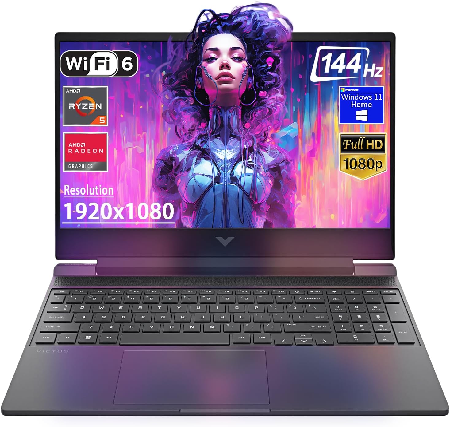 HP VICTUS 16-D1007CA Ci5-12500H 16GB RAM| 512GB SSD DDR5 4GB RTX 3050 NVIDIA 16.1FHD WLAN-7B7H0UAR