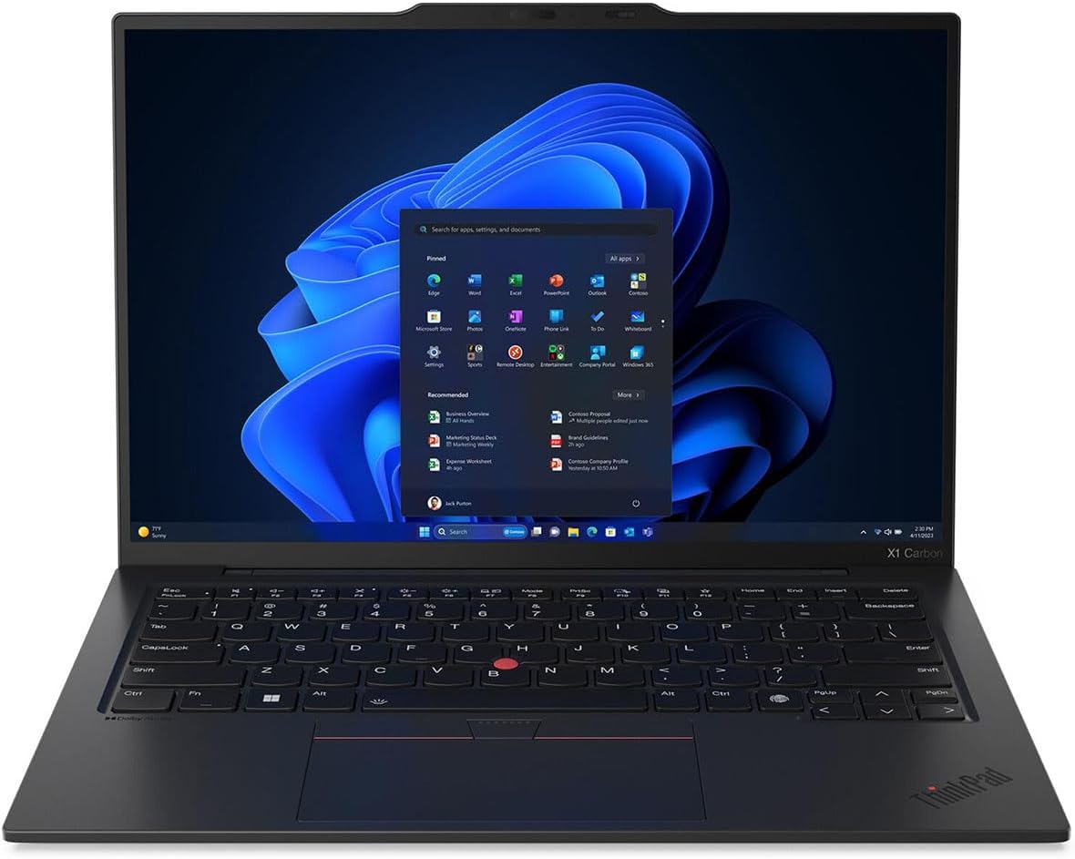 LENOVO THINKPAD X1 CARBON GEN 12 INTEL CORE ULTRA 7-155U|32GB|512SSD|INTEL GRAPHICS|TOUCH|WINDOWS 11 P|14"BLACK 3yrs warranty