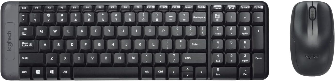 Logitech MK220 Wireless Keyboard and Mouse Combo - Black - 920-003161