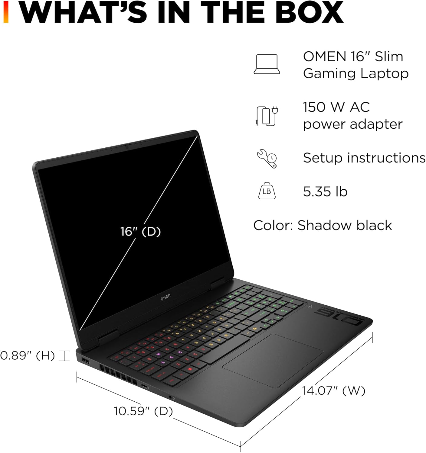 HP OMEN Slim Gaming Laptop 16-AN0075CL – Ultra 9 285H, 32GB RAM DDR5 5600Mhz (2x16), 1TB SSD Gen 4, 16”Windows 11 home,Nvidia Geforce RTX 5070 8GB Graphics 1 Year warranty - Image 2